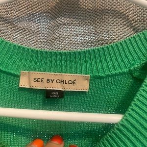 See by Chloe green modern dress